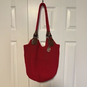 Rosetti Red Crochet Shoulder Bag